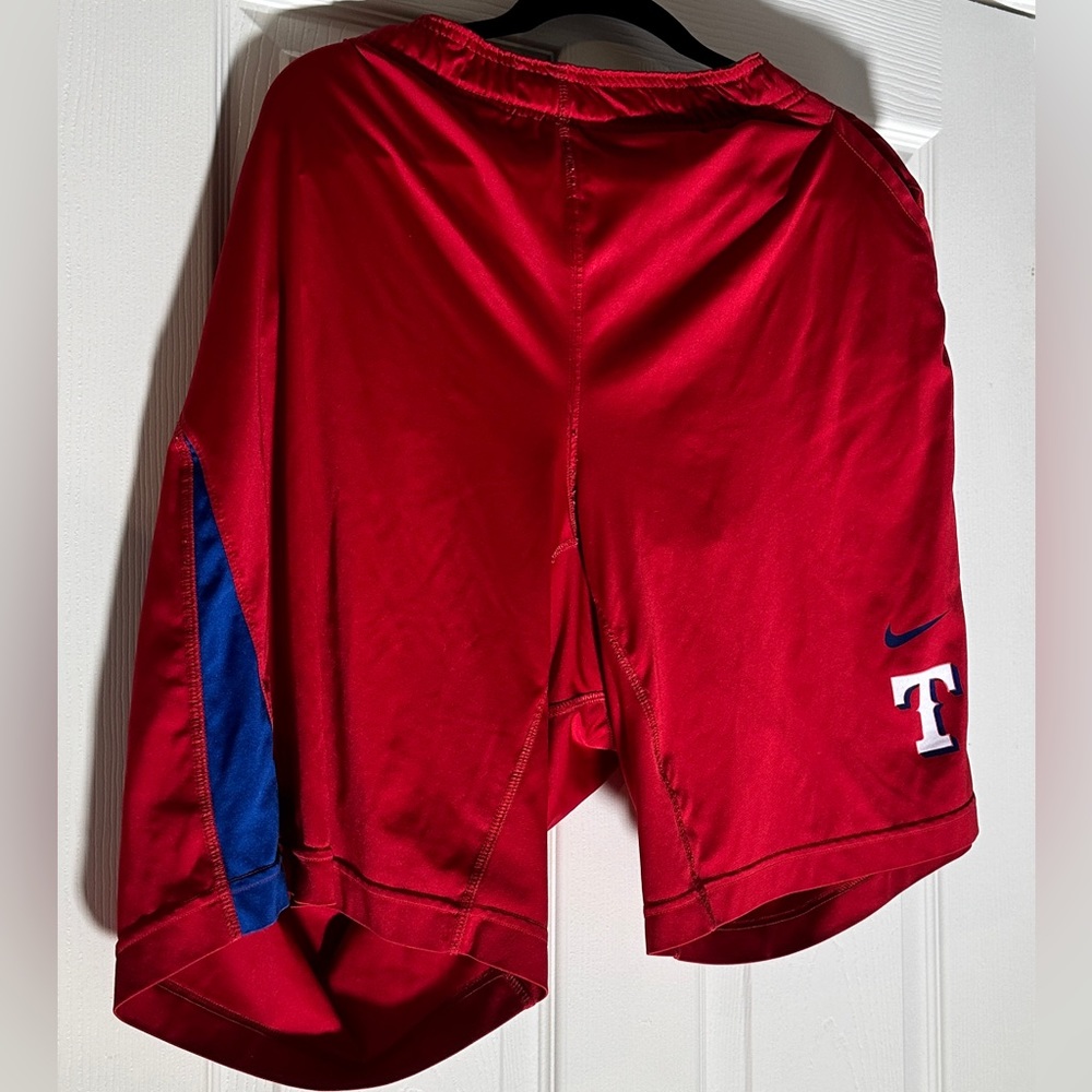 Nike Dri-FIT Jersey Shorts Texas Rangers Baseball
Elastic Waist Pull-On Red XL